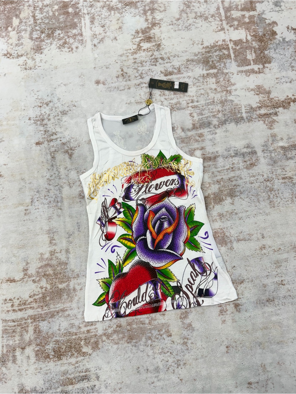 2000s Vintage Ed Hardy By Christian Audigier Tank Tops